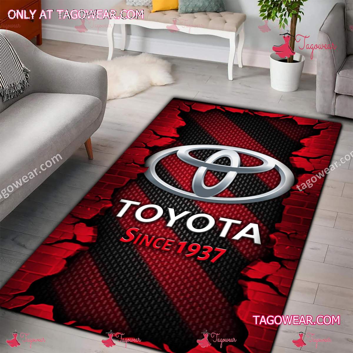 Toyota Since 1937 Rug Carpet