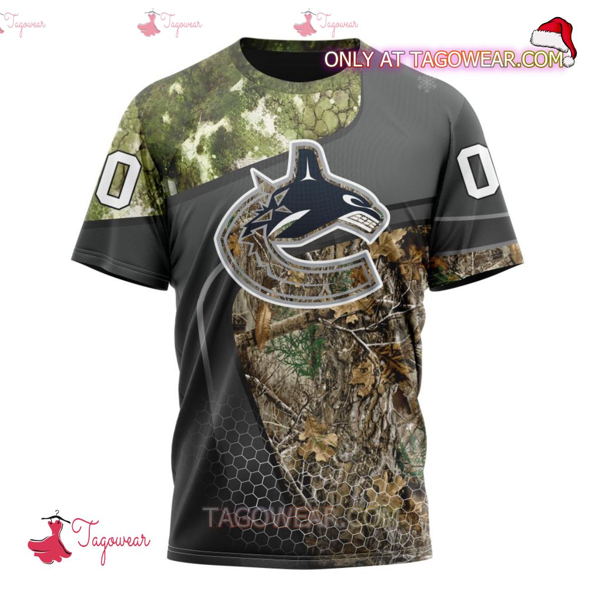 Vancouver Canucks NHL Team Hunting Camouflage Personalized T-shirt, Hoodie x