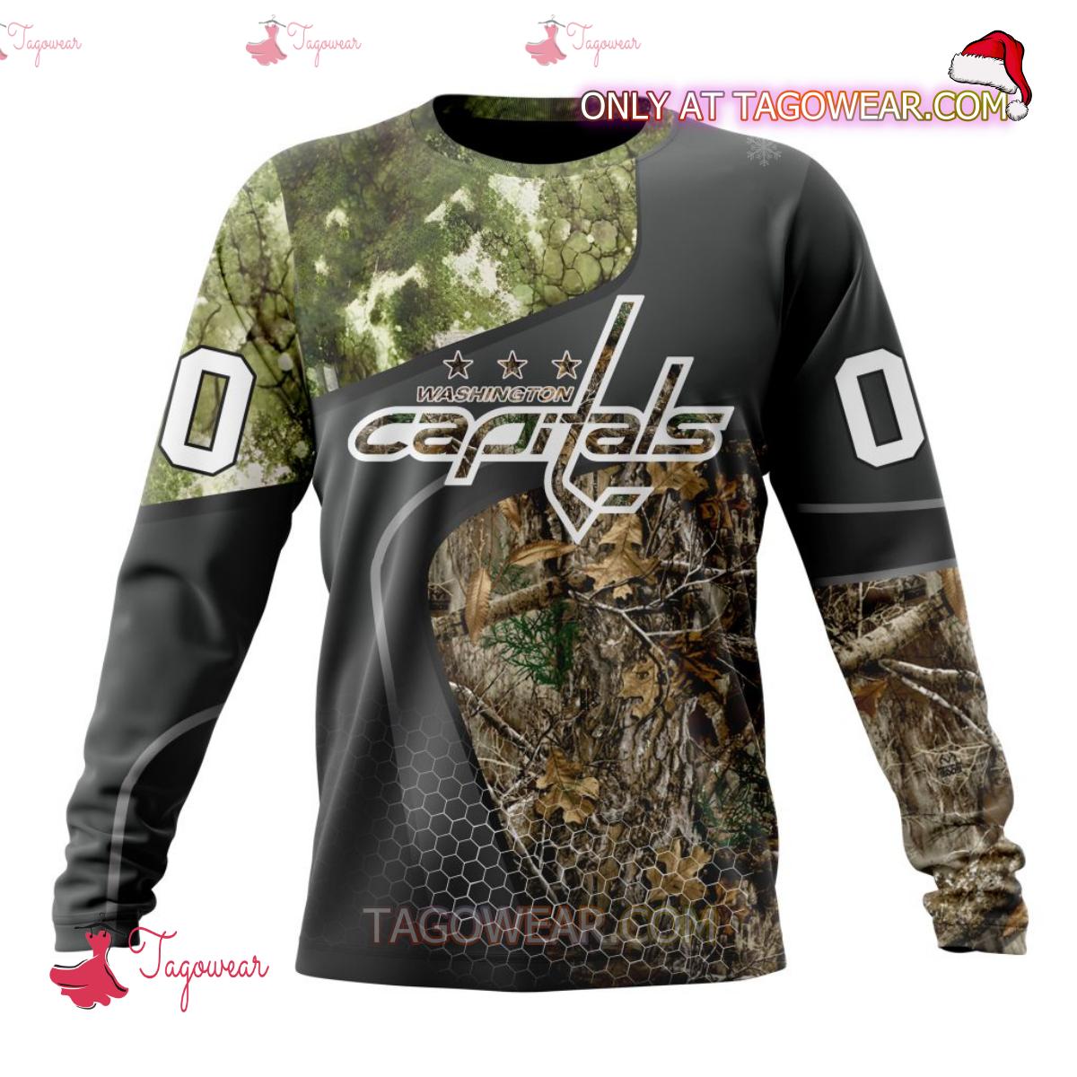 Washington Capitals NHL Team Hunting Camouflage Personalized T-shirt, Hoodie b