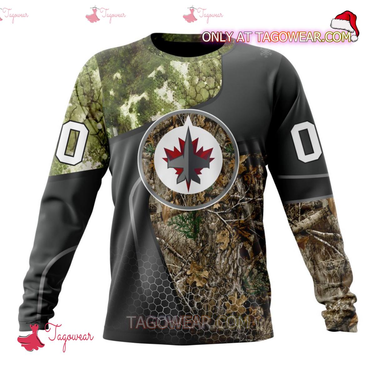 Winnipeg Jets NHL Team Hunting Camouflage Personalized T-shirt, Hoodie b