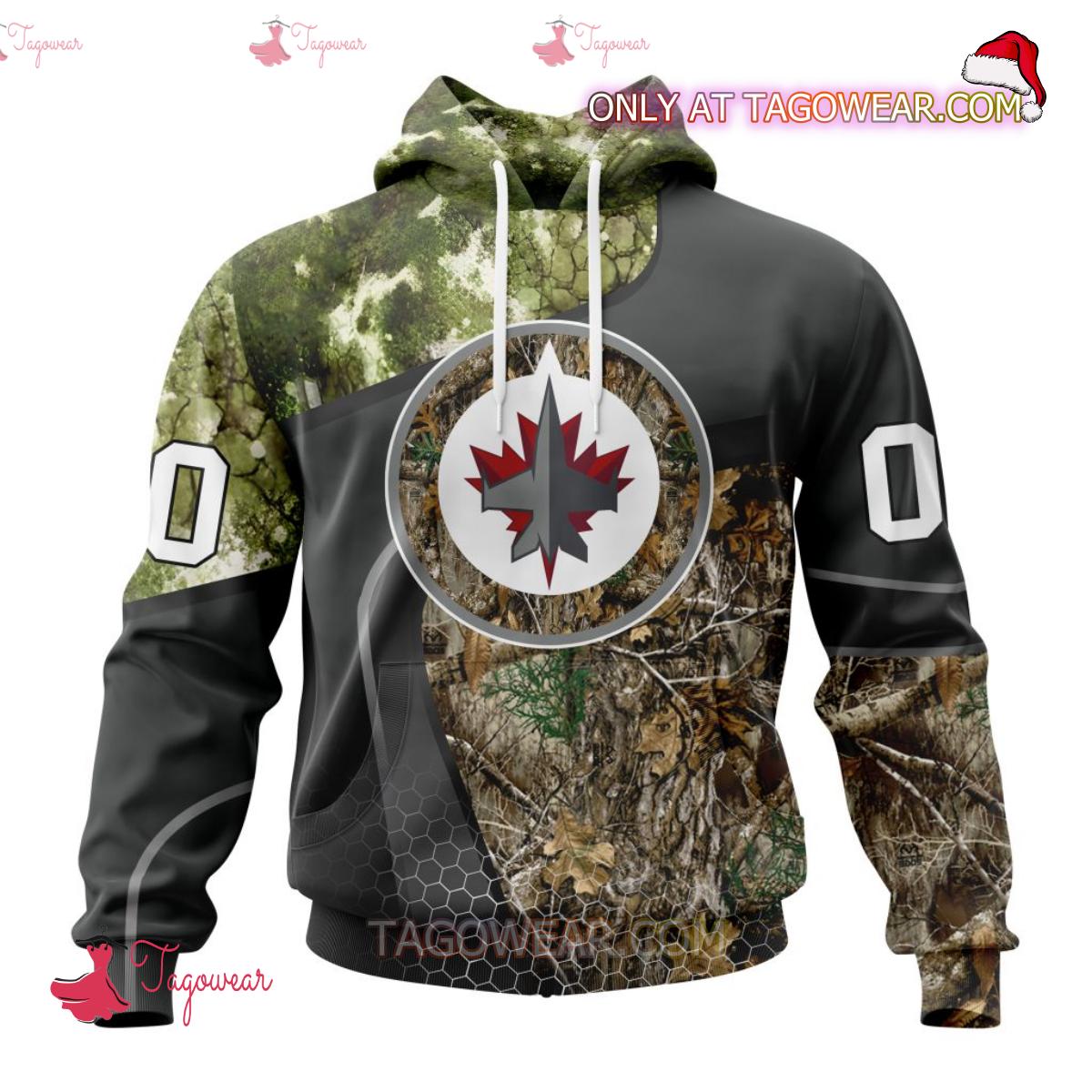 Winnipeg Jets NHL Team Hunting Camouflage Personalized T-shirt, Hoodie