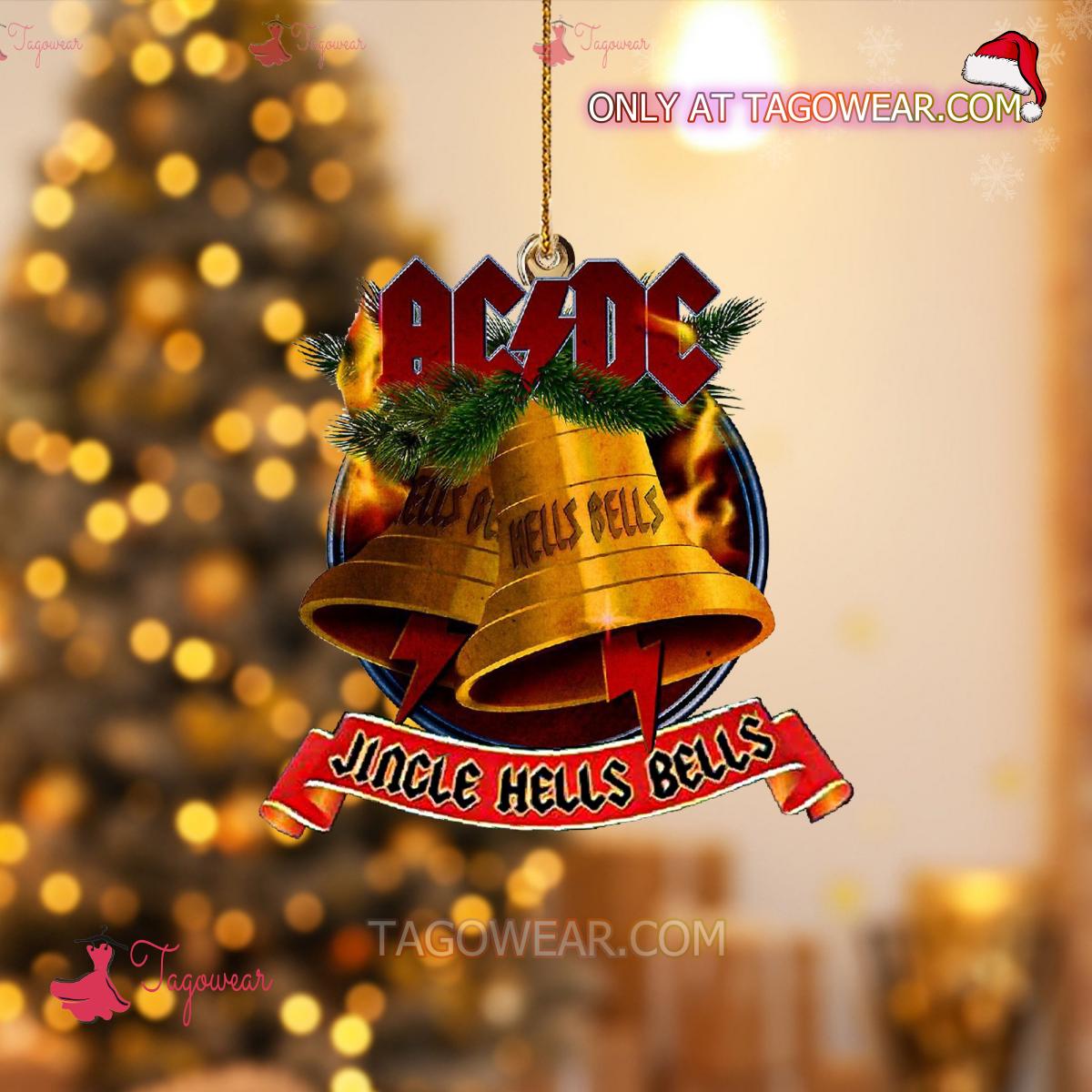 Ac Dc Jingle Hells Bells Christmas Ornament
