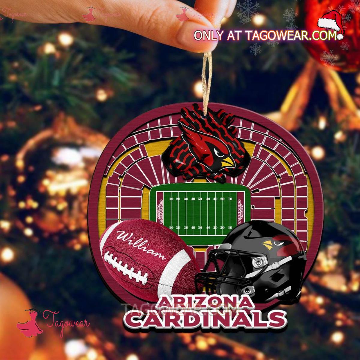 Arizona Cardinals NFL Stadium Personalized Ornament a