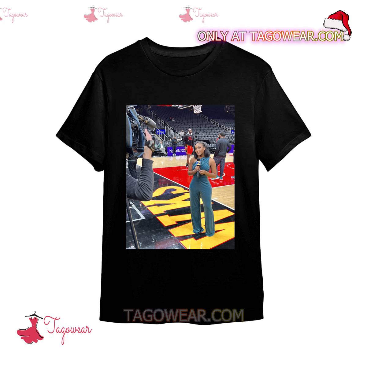 Atlanta Hawks Sideline Reporter Jerika Owens Shirt