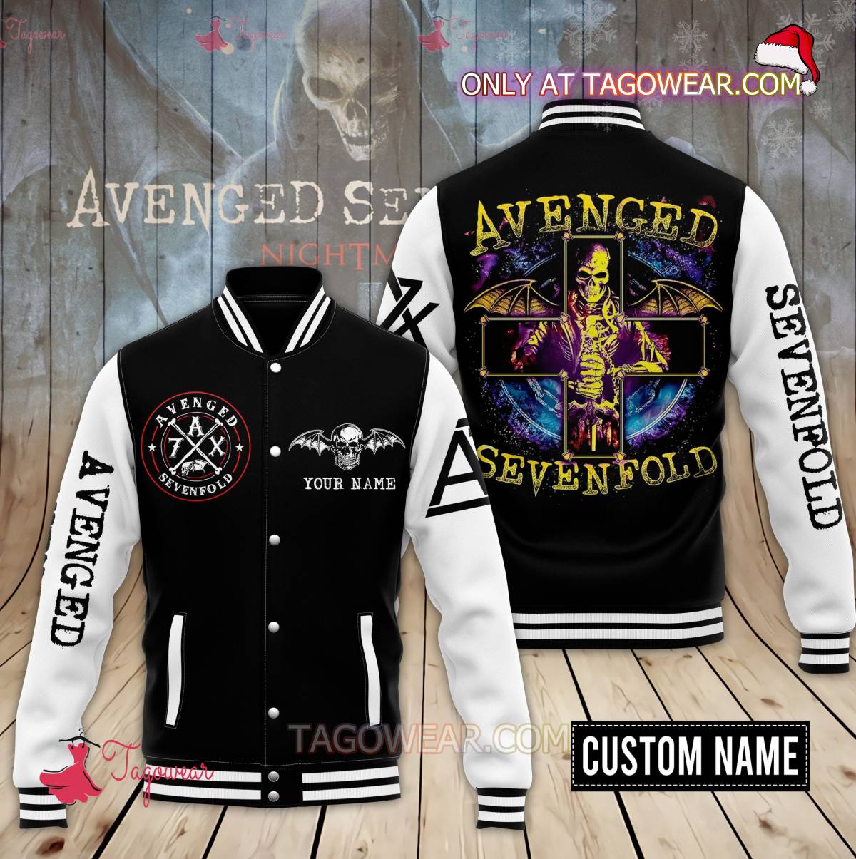 Avenged Sevenfold Skull Personalized Baseball Jacket
