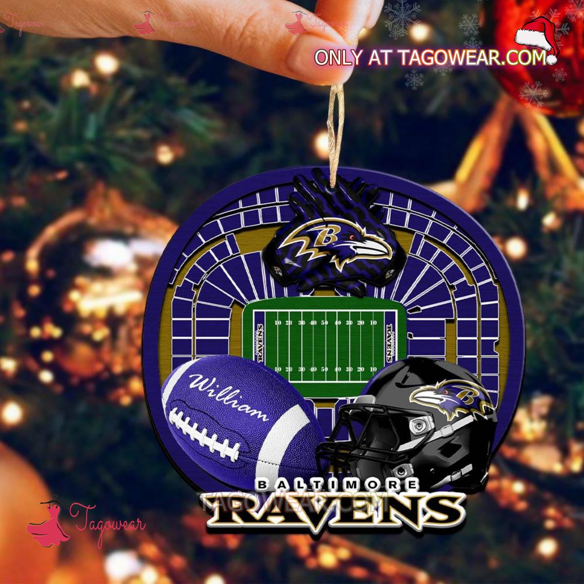 Baltimore Ravens NFL Stadium Personalized Ornament a