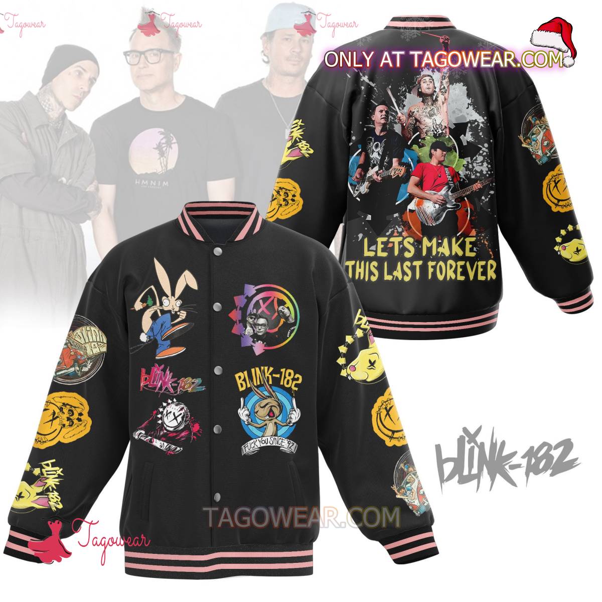Blink-182 Let's Make This Last Forever Baseball Jacket