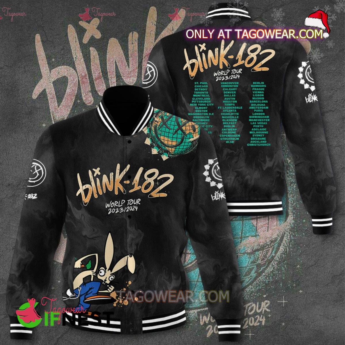 Blink-182 World Tour 2023-2024 Baseball Jacket
