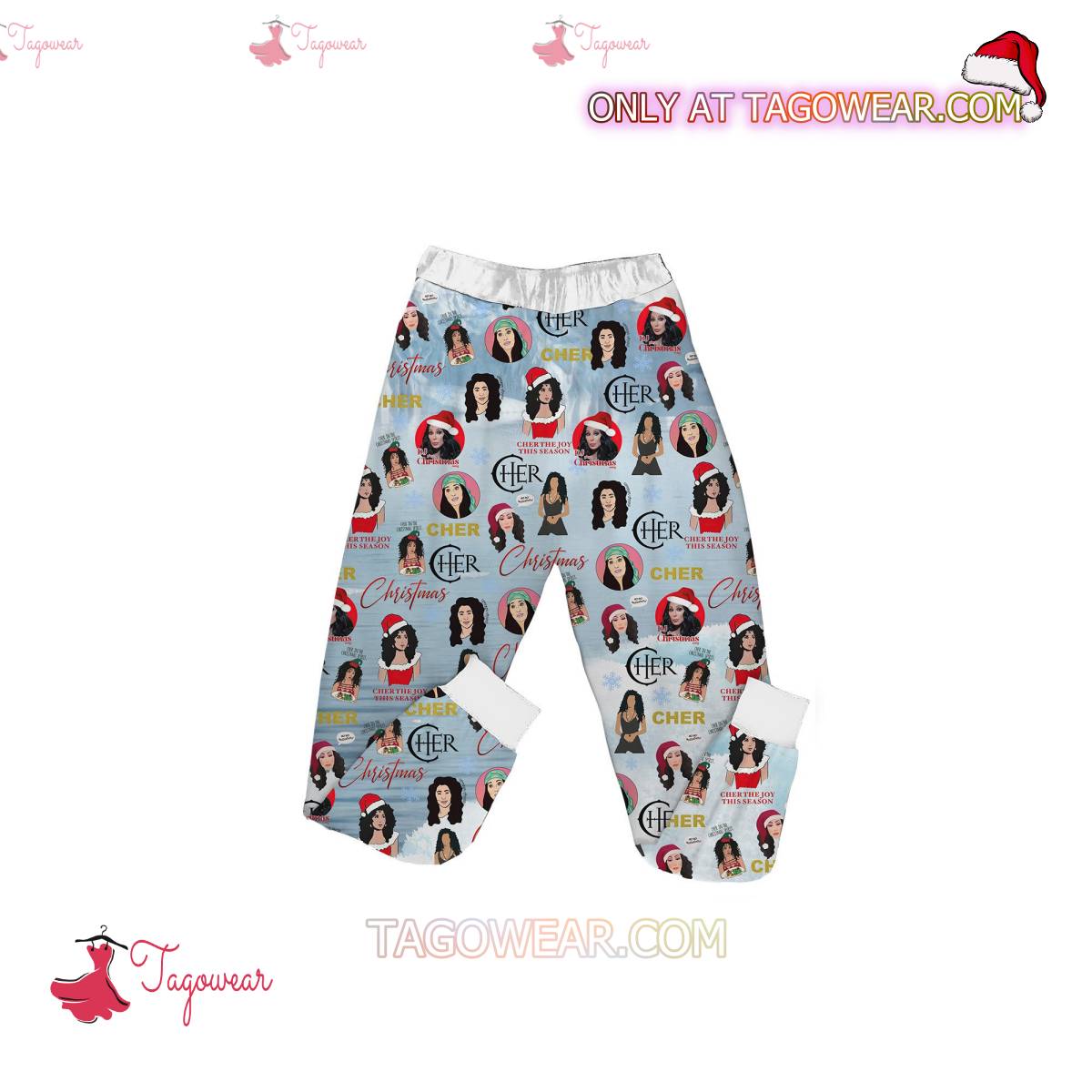 Cher Christmas Cher The Joy This Season Pajamas Set b