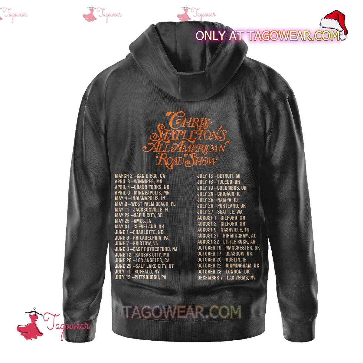Chris Stapleton All American Road Show 2024 Tour T-shirt, Hoodie b
