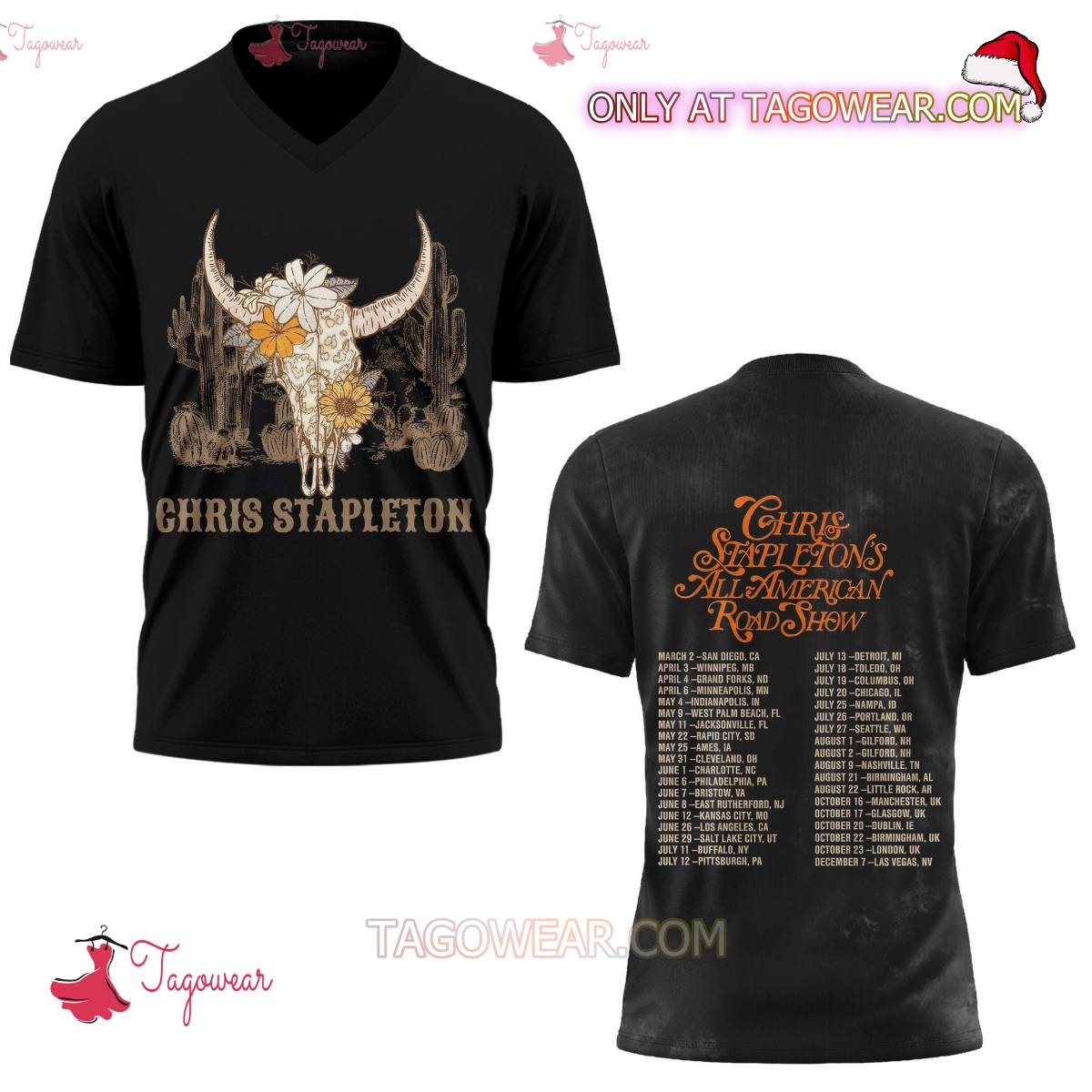Chris Stapleton All American Road Show 2024 Tour T-shirt, Hoodie c