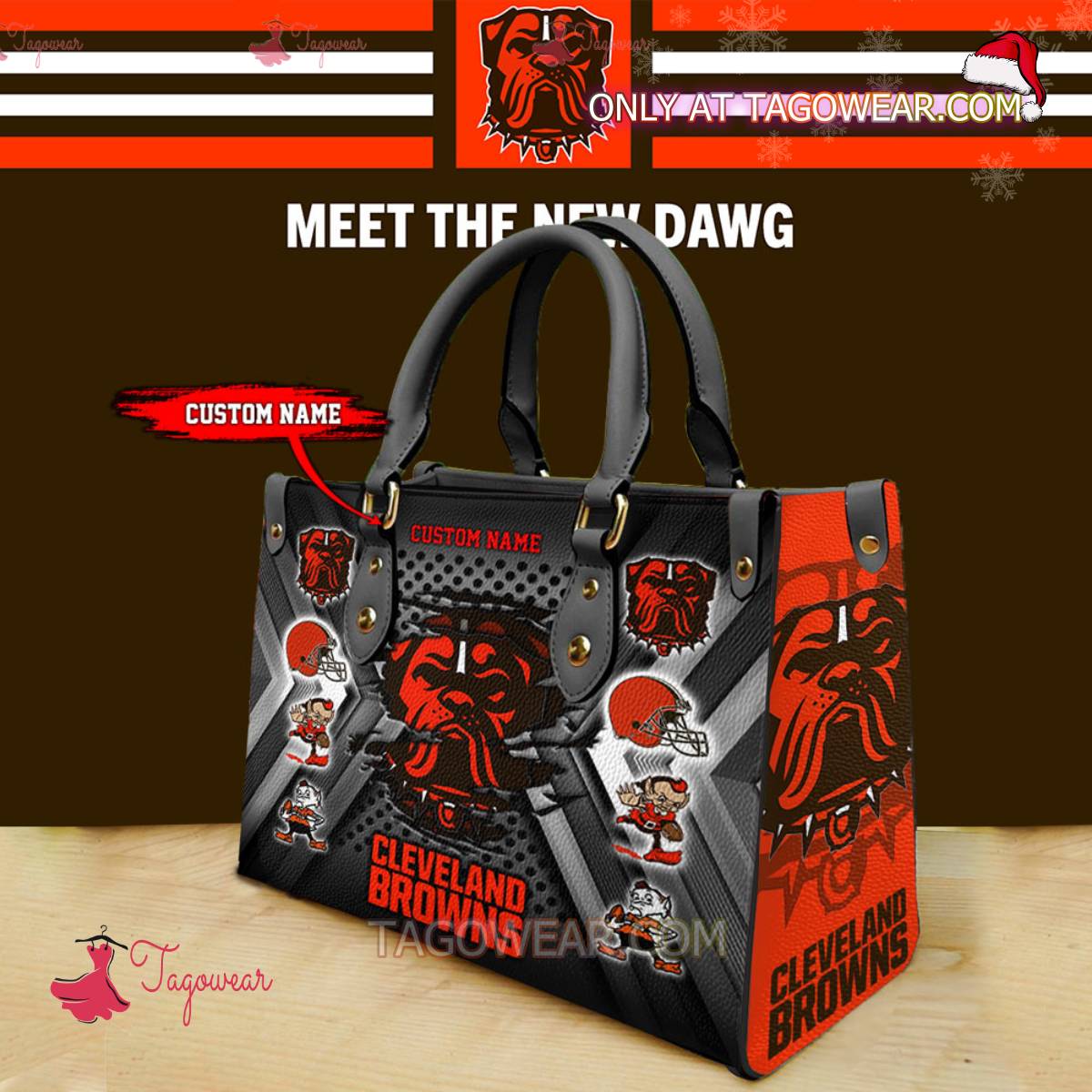 Cleveland Browns Meet The New Dawg Personalized Handbag