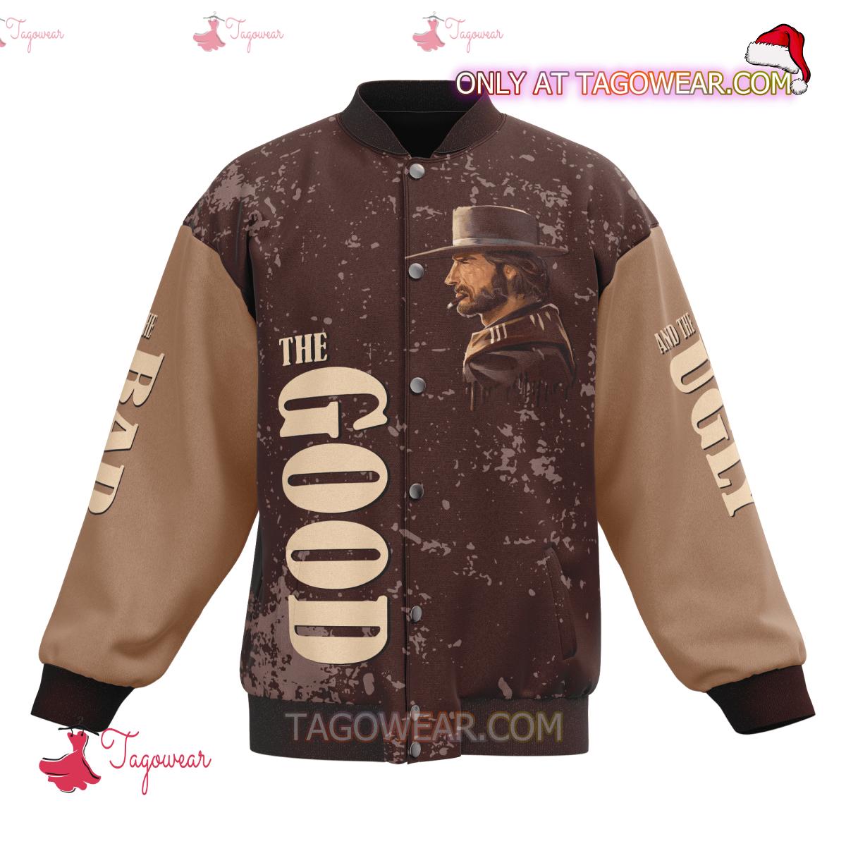 Clint Eastwood A Good Kick In The Balls Will Solve Your Gender Confusion Baseball Jacket a