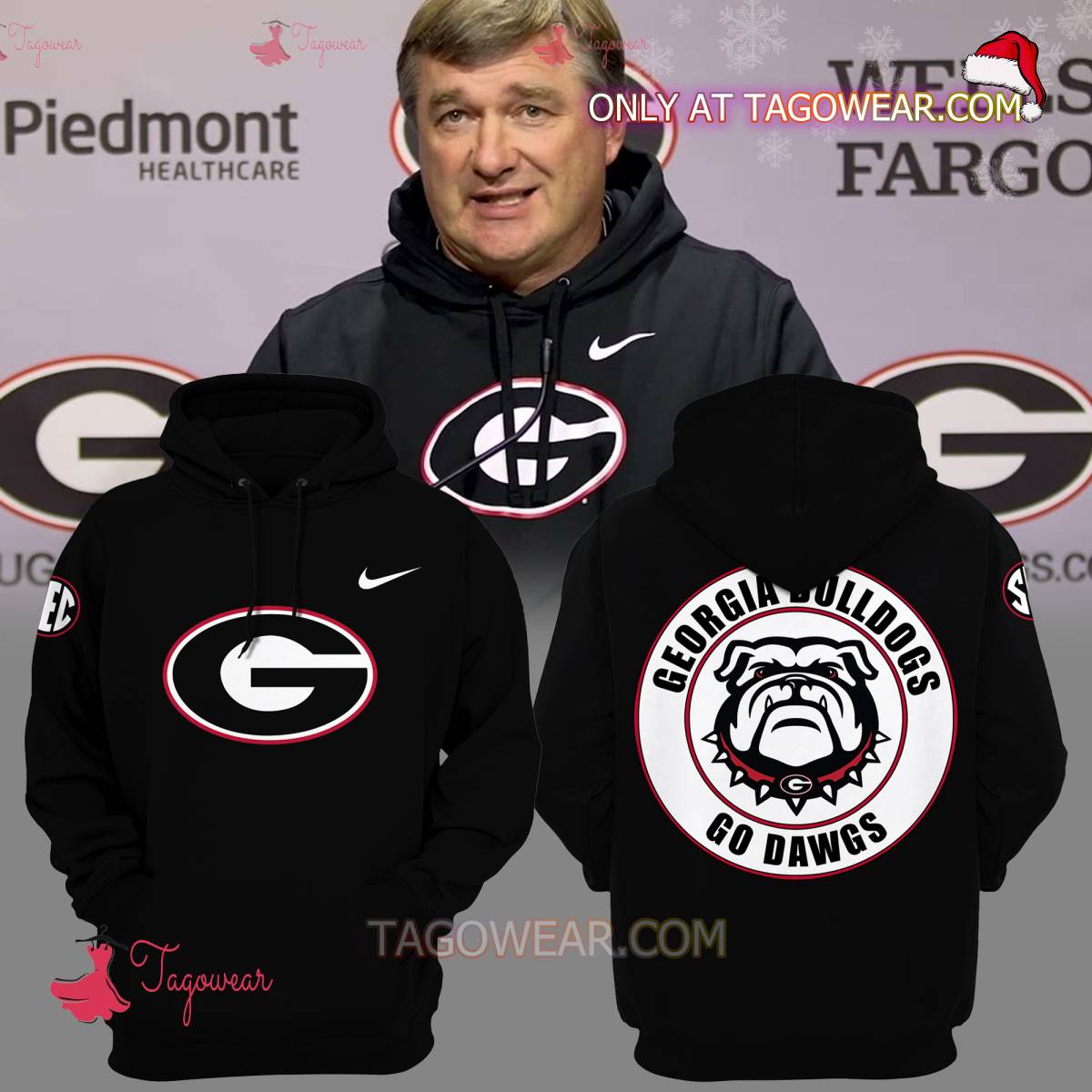 Coach Kirby Smart Georgia Bulldogs Go Dawgs Hoodie