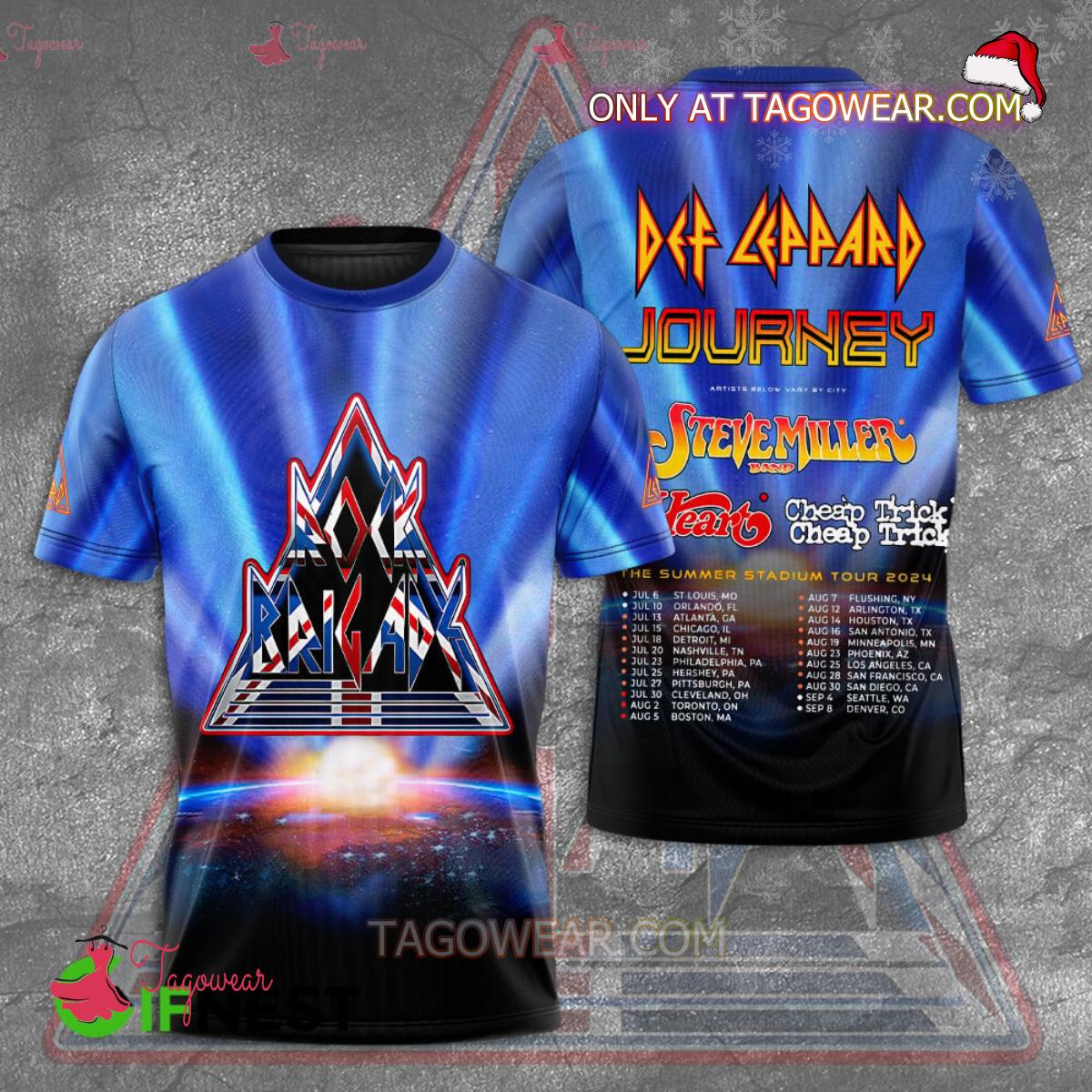 Def Leppard And Journey The Summer Stadium Tour 2024 T-shirt, Hoodie