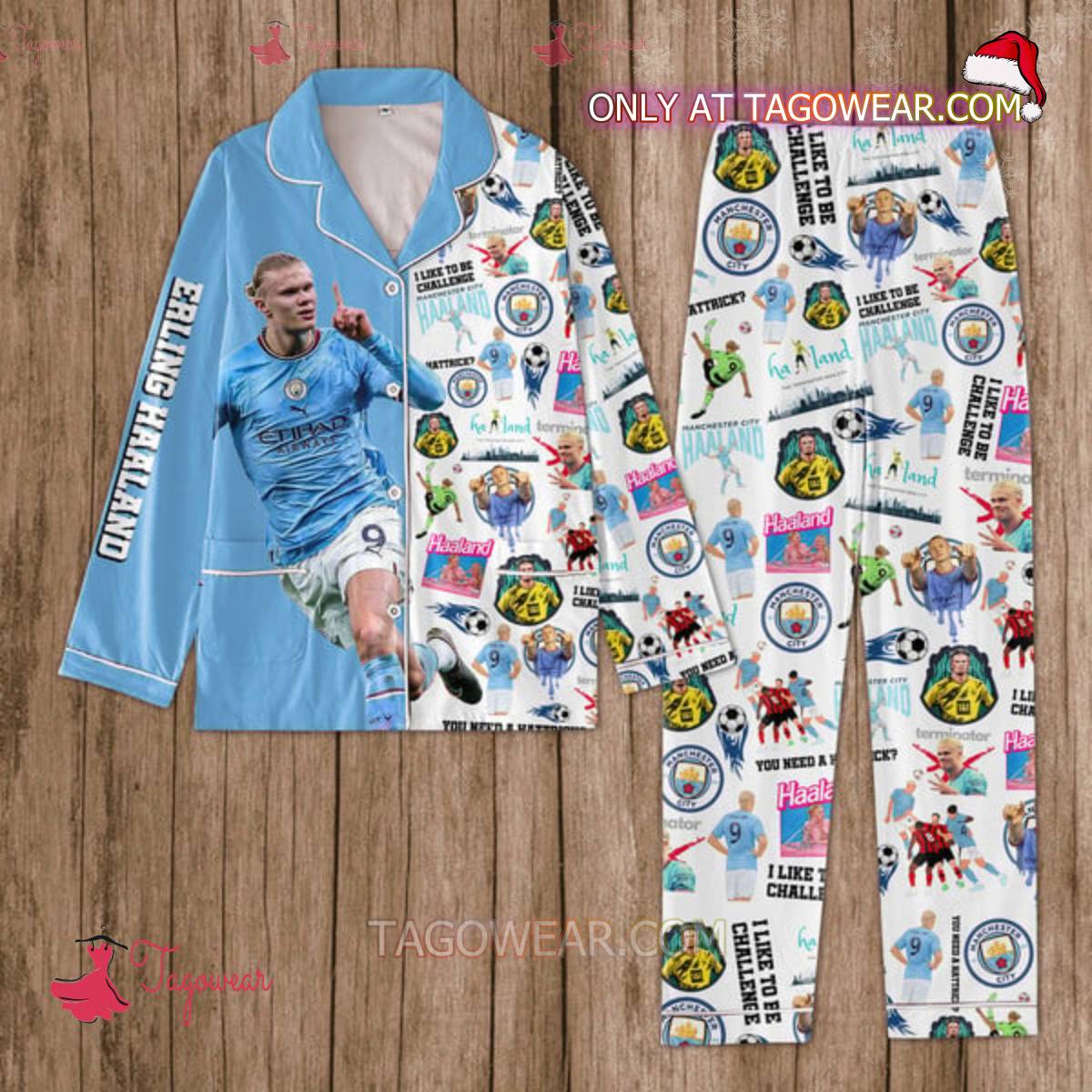 Erling Haaland Manchester United Men Women's Pajamas Set