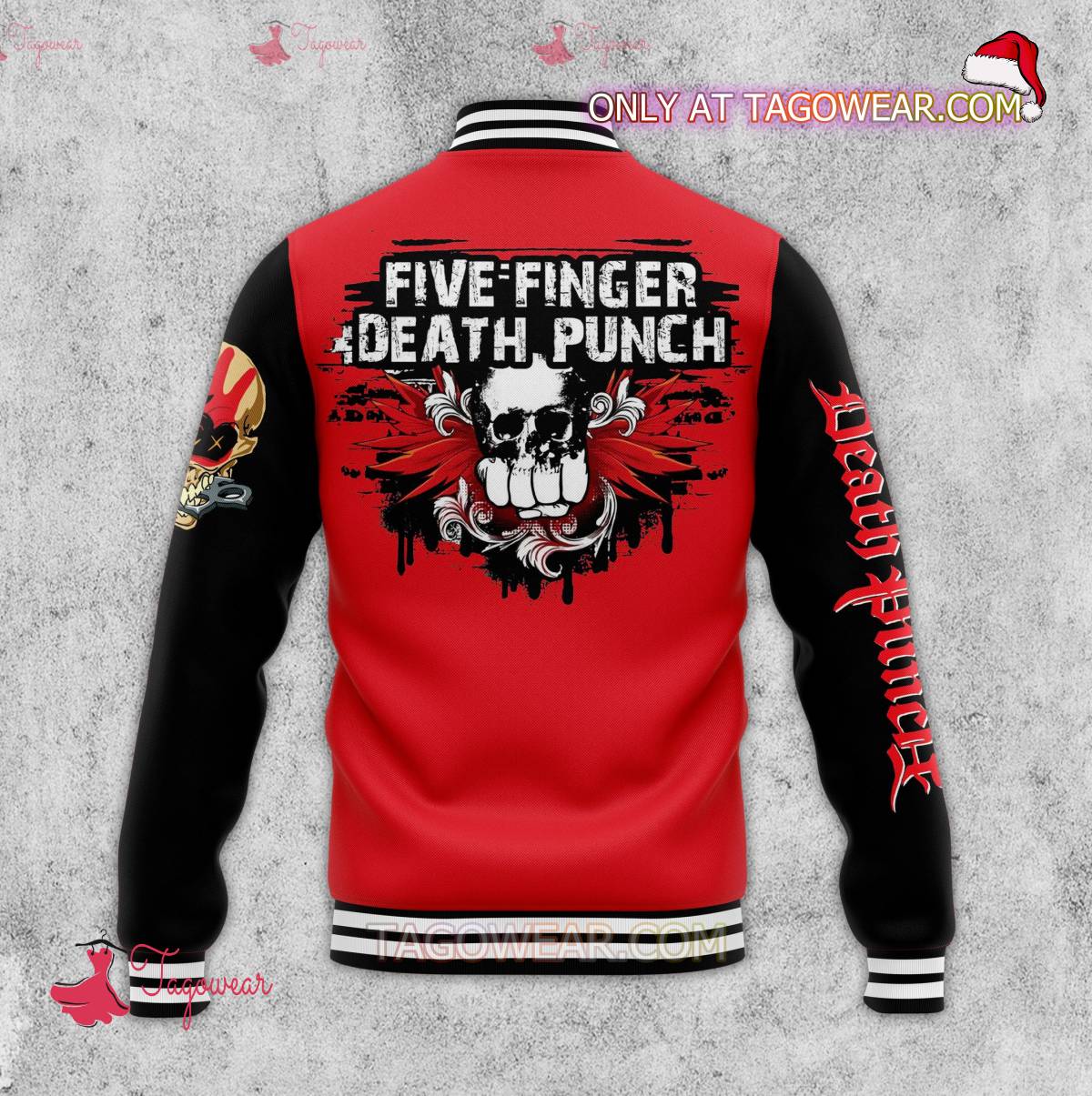 Five Finger Death Punch Skull Personalized Baseball Jacket c
