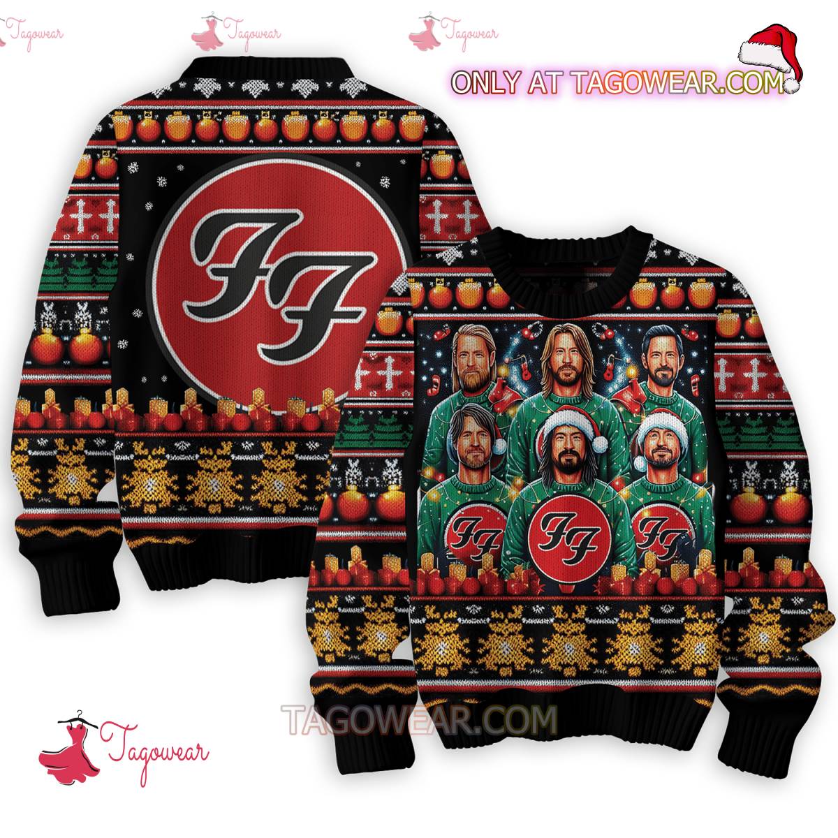 Foo Fighters Members Christmas Sweater