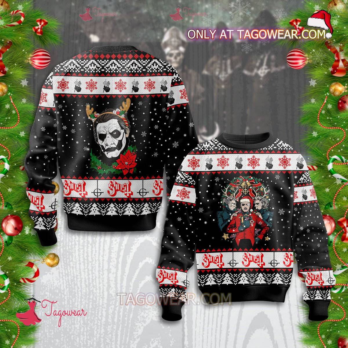 Ghost Band Christmas Sweater