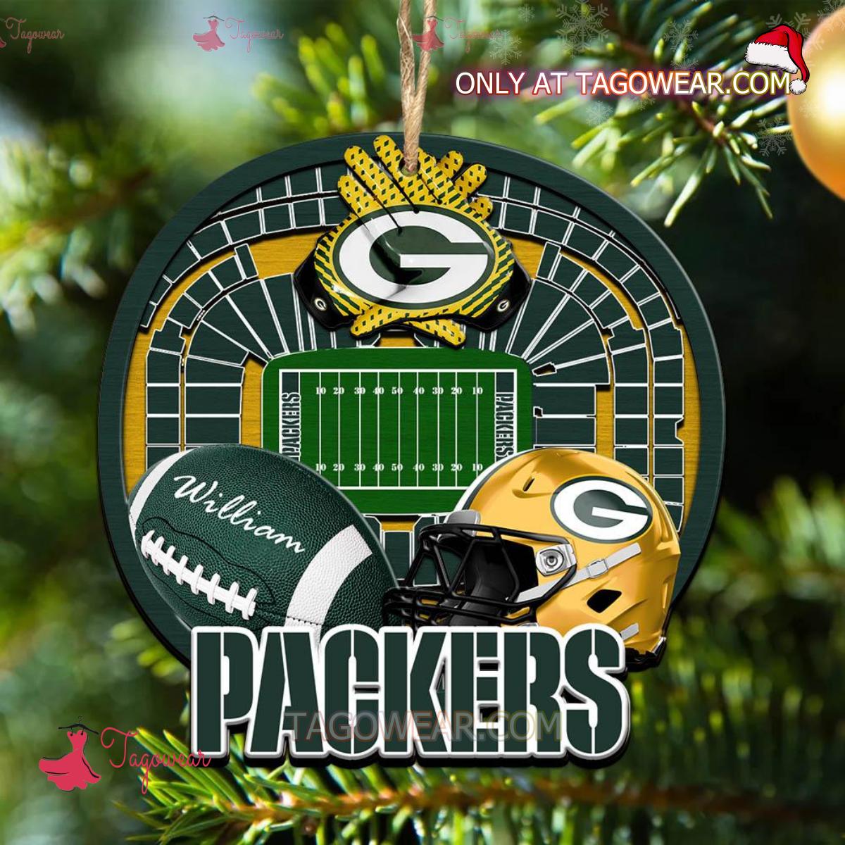 Green Bay Packers NFL Stadium Personalized Ornament