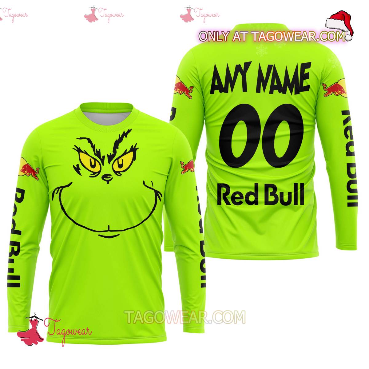 Grinch Red Bull Personalized T-shirt, Hoodie a
