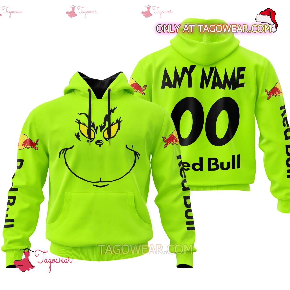 Grinch Red Bull Personalized T-shirt, Hoodie