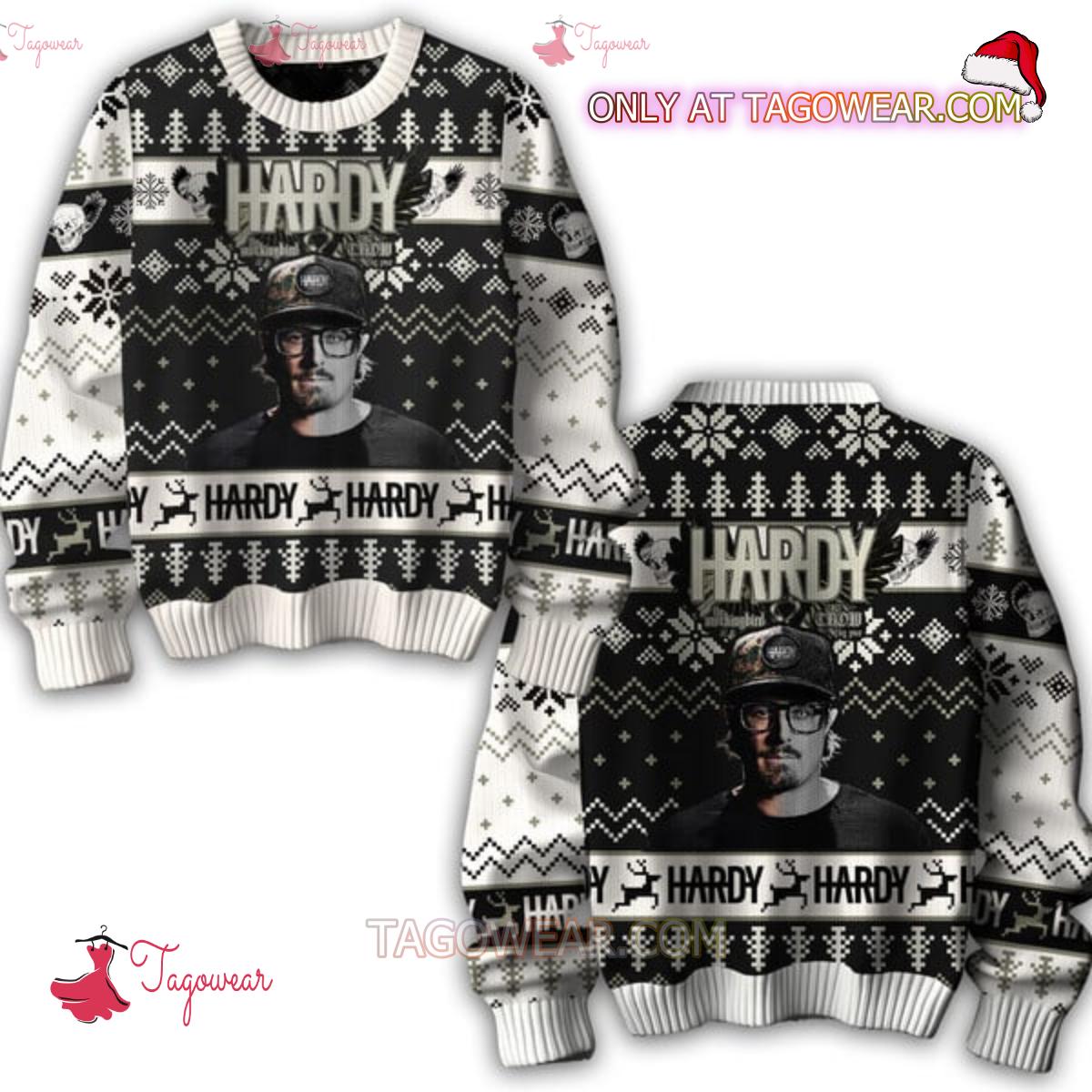 Hardy The Mockingbird And The Crow Ugly Christmas Sweater