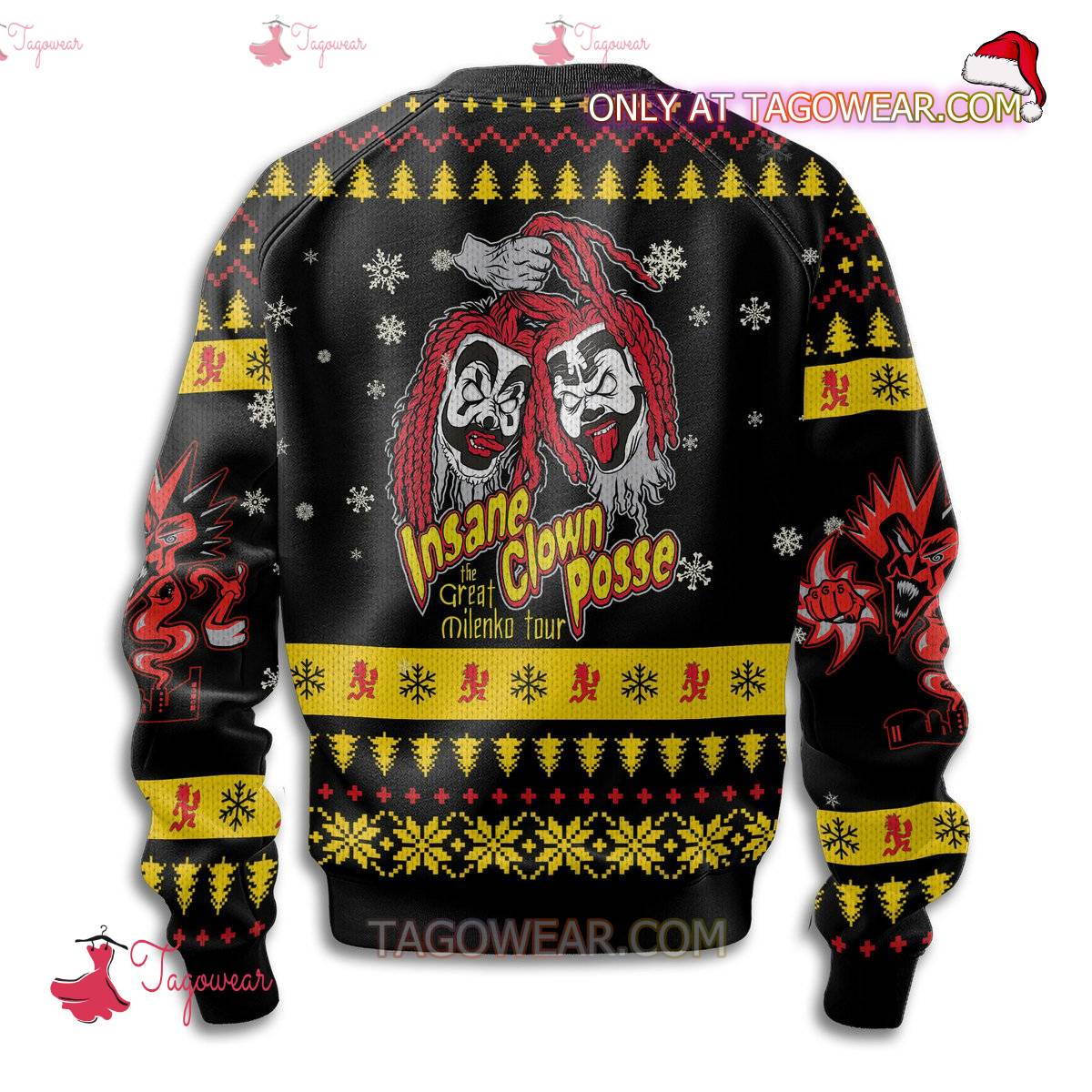 Insane Clown Posse The Great Milenko Tour Ugly Christmas Sweater b