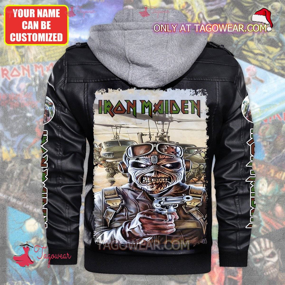 Iron Maiden Aces High Leather Jacket b