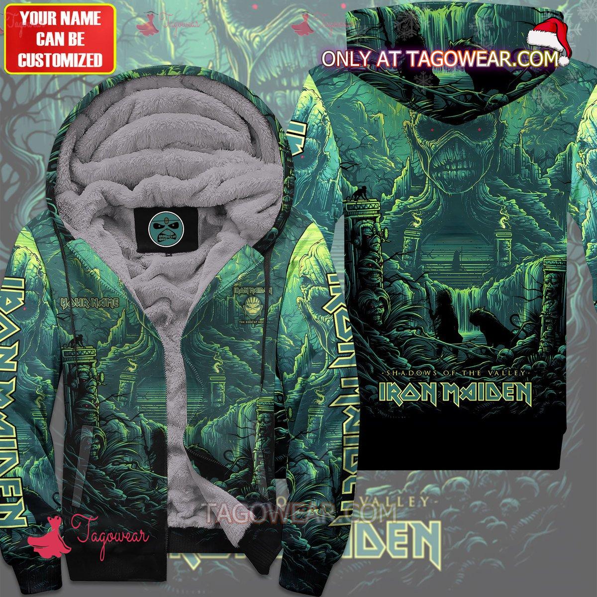 Iron Maiden Shadows Of The Valley Personalized Fleece Hoodie