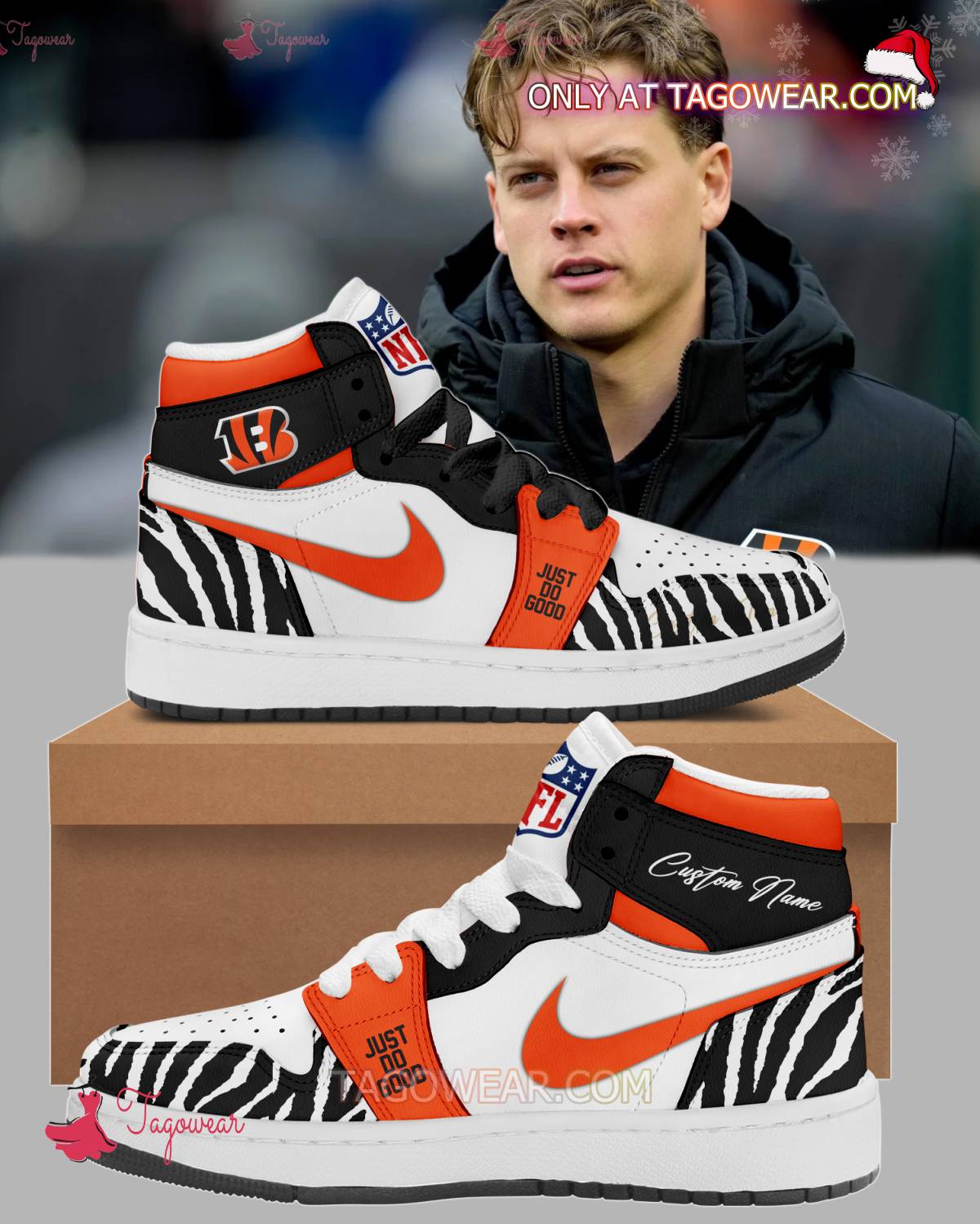 Joe Burrow My Cause My Cleats Just Do Good Personalized Air Jordan High Top Shoes