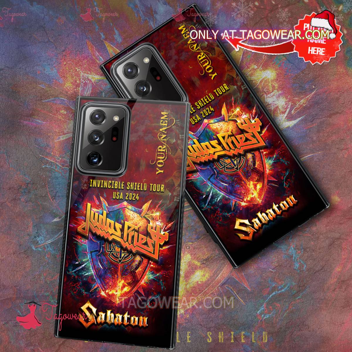 Judas Priest Invincible Shield Tour Usa 2024 With Sabaton Personalized Phone Case a