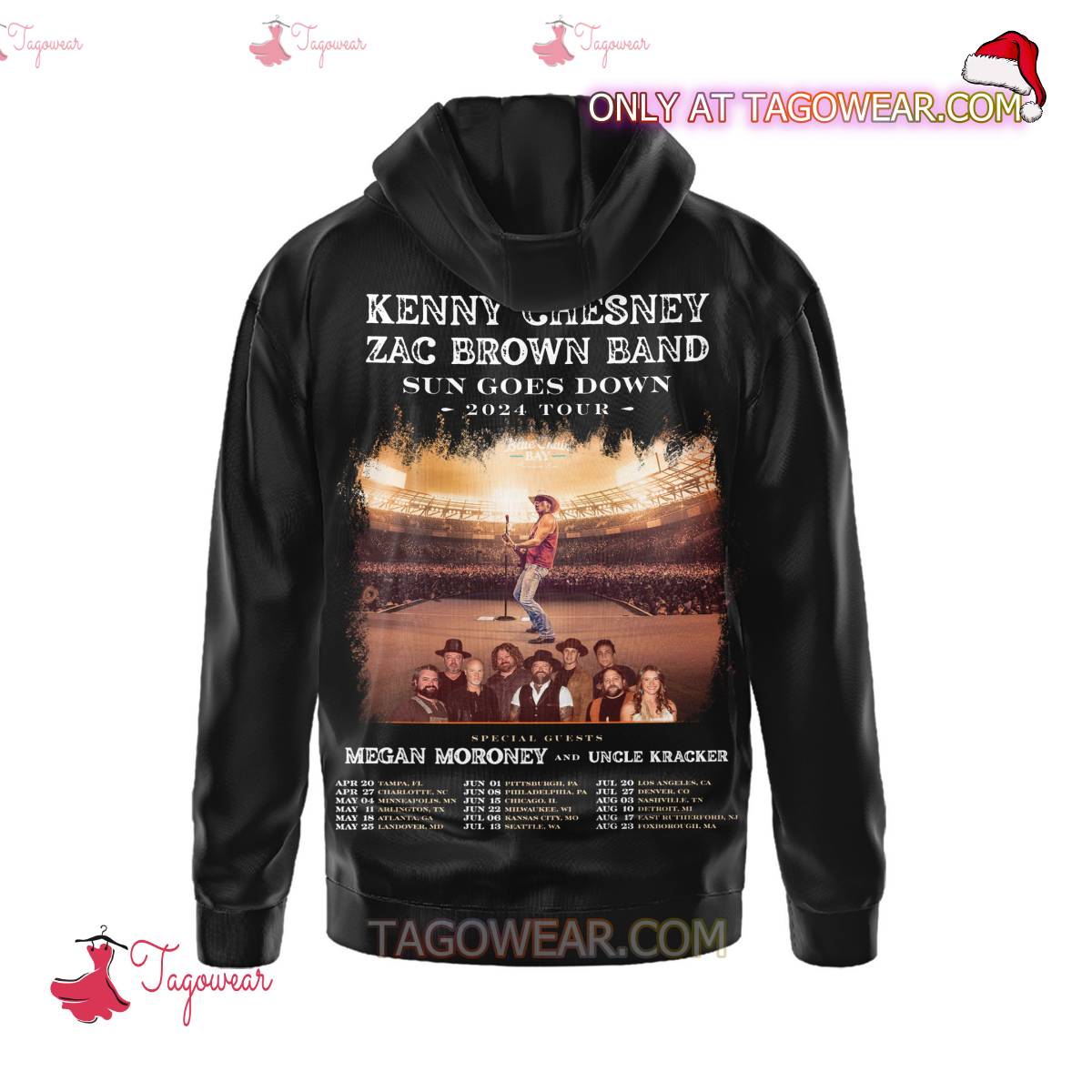 Kenny Chesney Zac Brown Band Sun Goes Down 2024 Tour T-shirt, Hoodie b