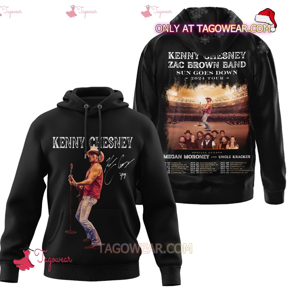 Kenny Chesney Zac Brown Band Sun Goes Down 2024 Tour T-shirt, Hoodie