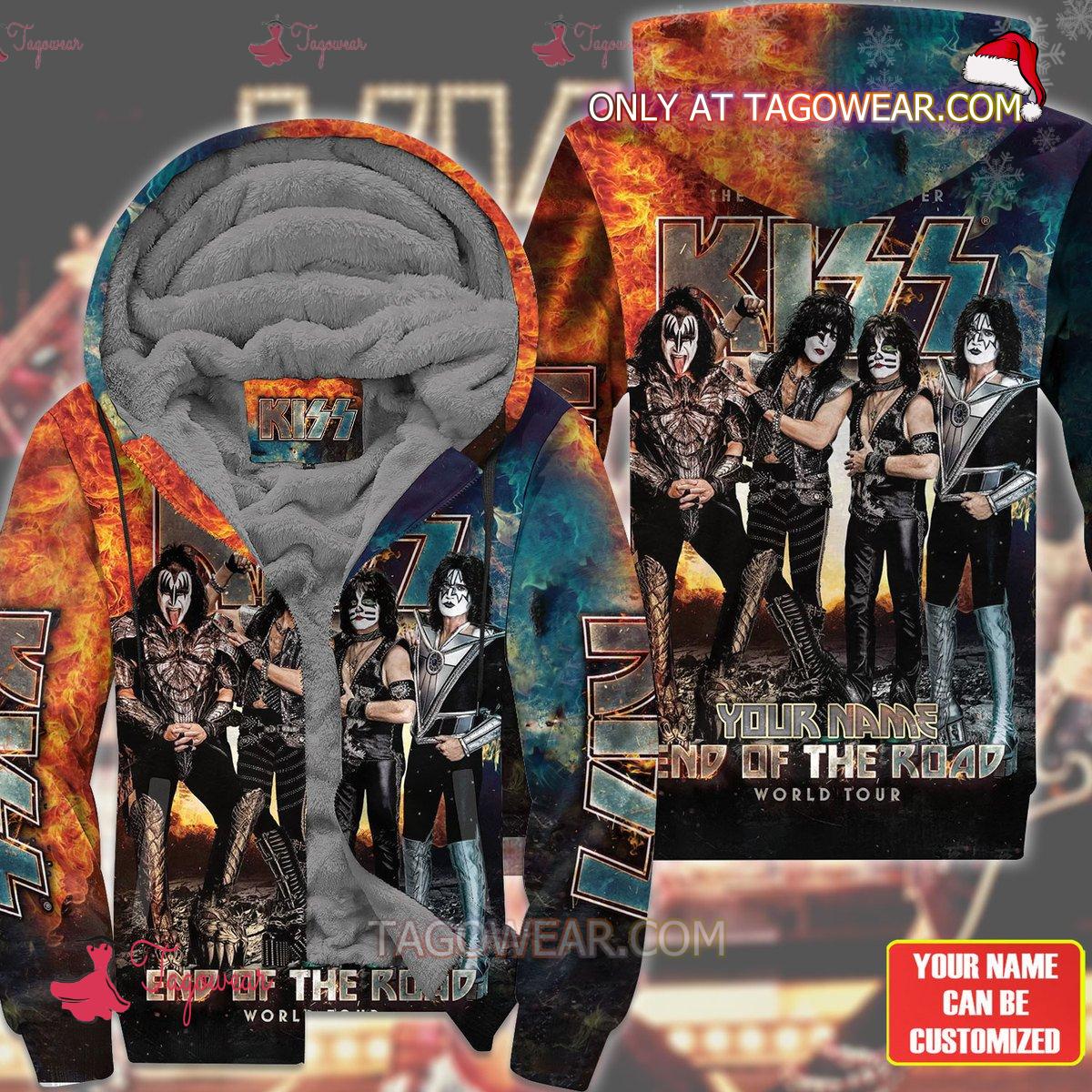 Kiss End Of The Road World Tour Personalized Fleece Hoodie a