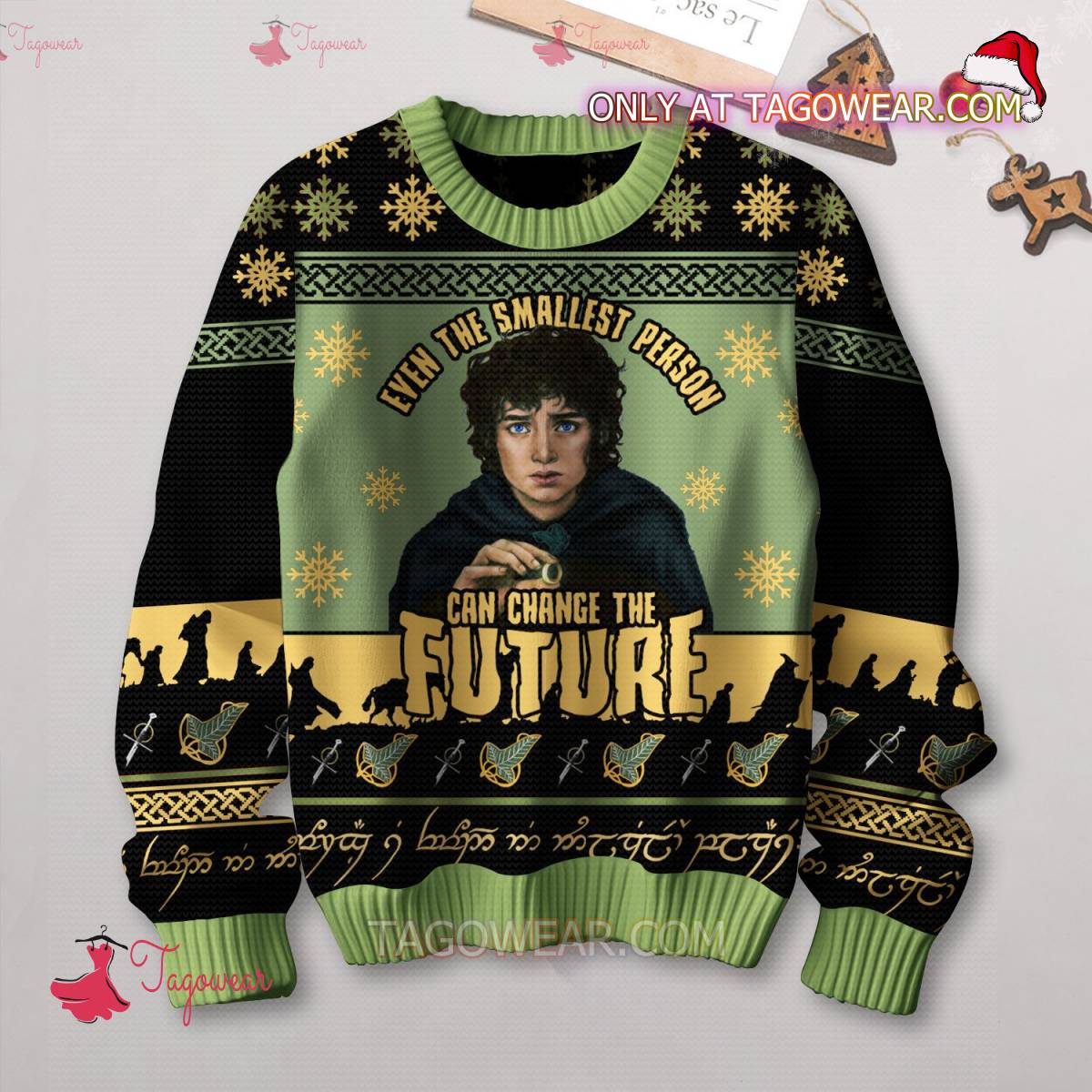 Lord Of The Rings Even The Smallest Person Can Change The Future Ugly Christmas Sweater