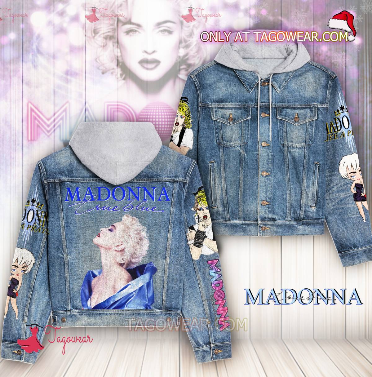 Madonna True Blue Jean Hoodie Jacket