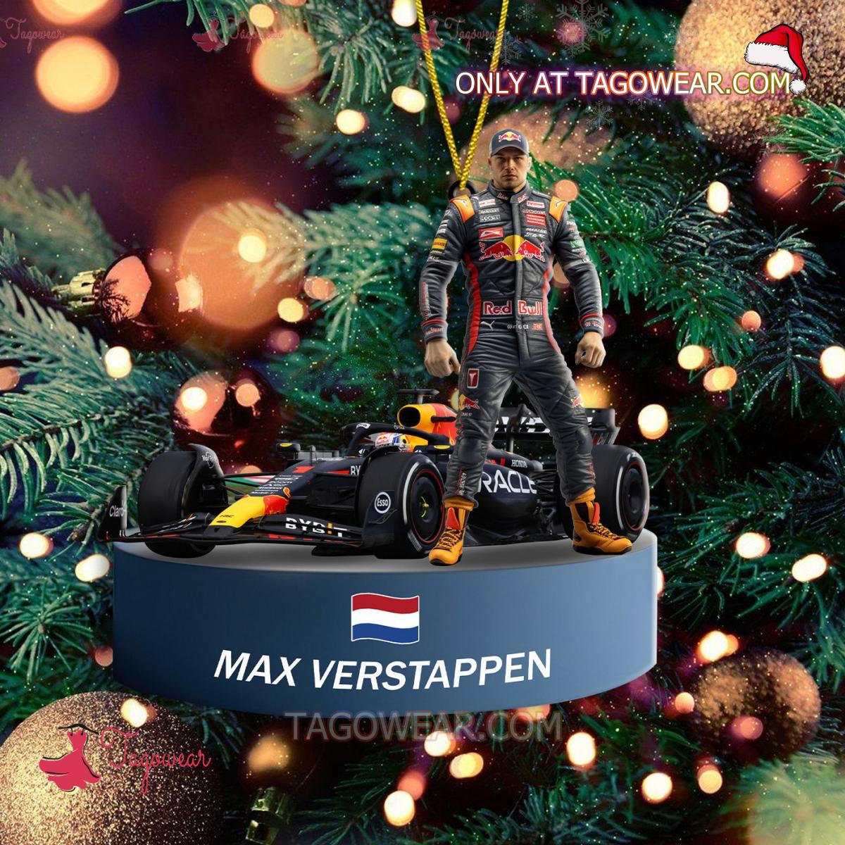 Max Verstappen F1 Christmas Ornament