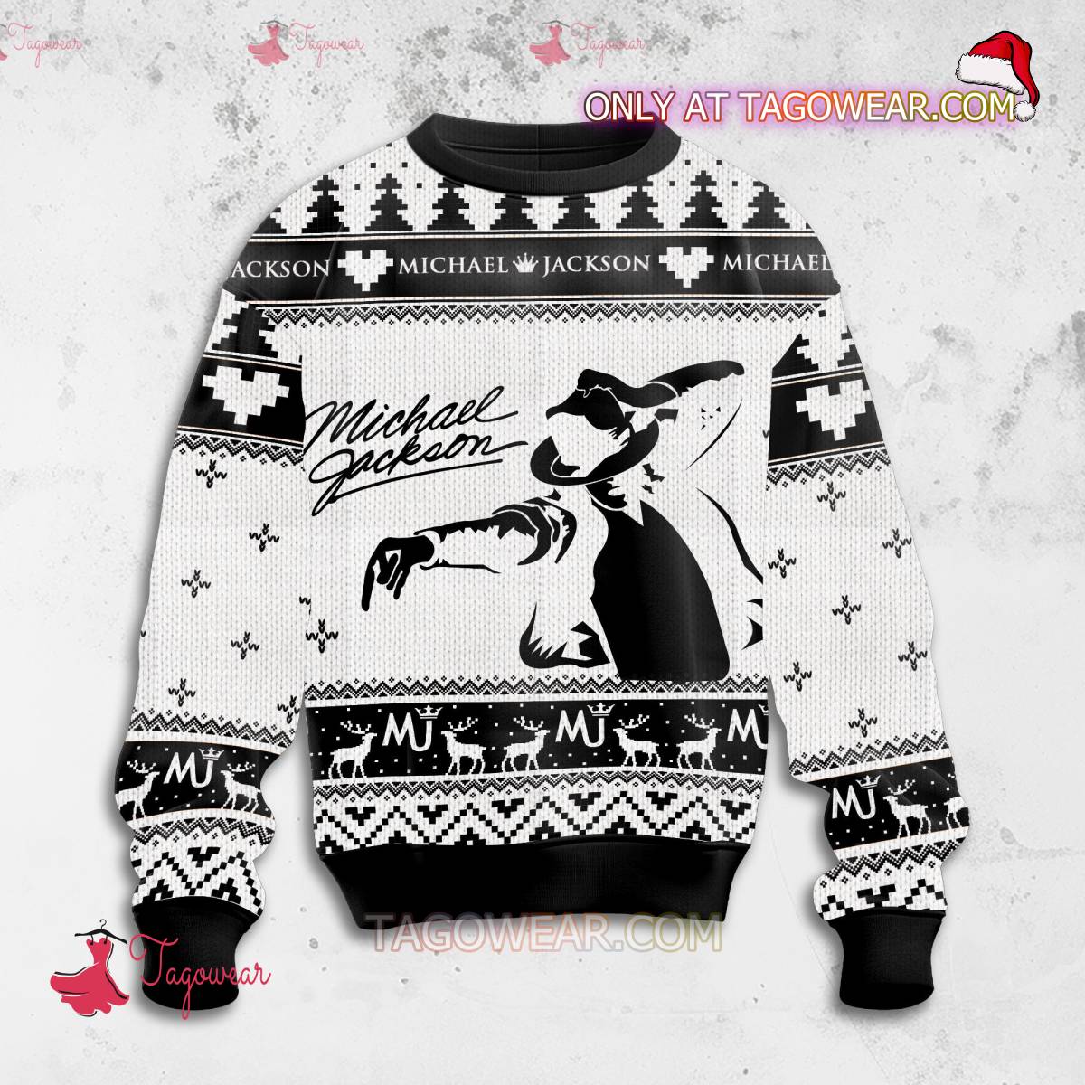 Michael Jackson Mijac Music Ugly Christmas Sweater a