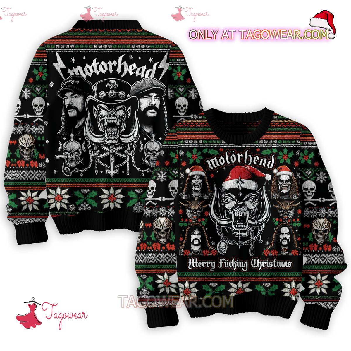 Motorhead Merry Fucking Christmas Ugly Sweater
