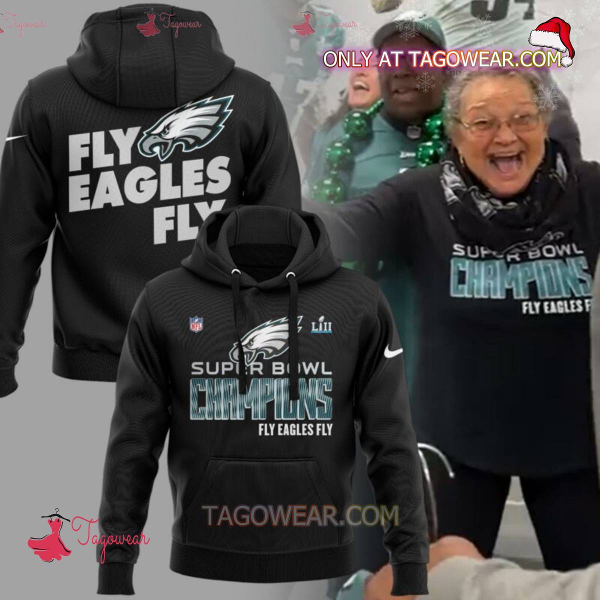 Mrs Marie Nfl Philadelphia Eagles Big Fans Super Bowl Champions Fly Eagles Fly Hoodie