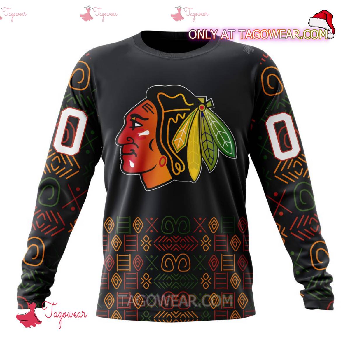 NHL Chicago Blackhawks Black History Month 2024 Personalized T-shirt, Hoodie b