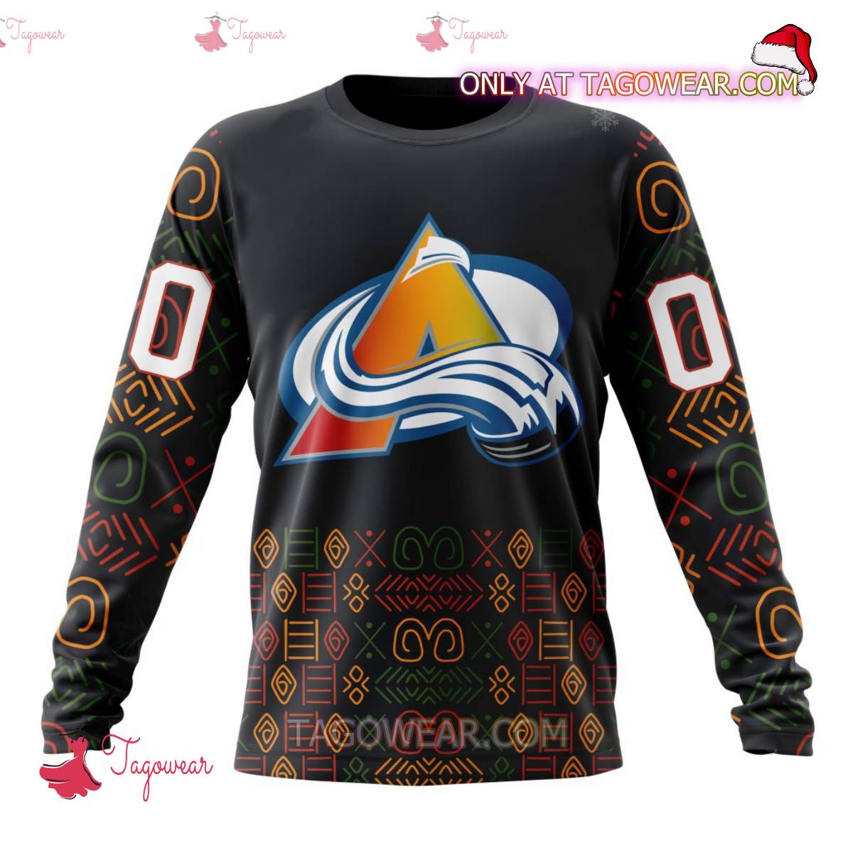 NHL Colorado Avalanche Black History Month 2024 Personalized T-shirt, Hoodie b