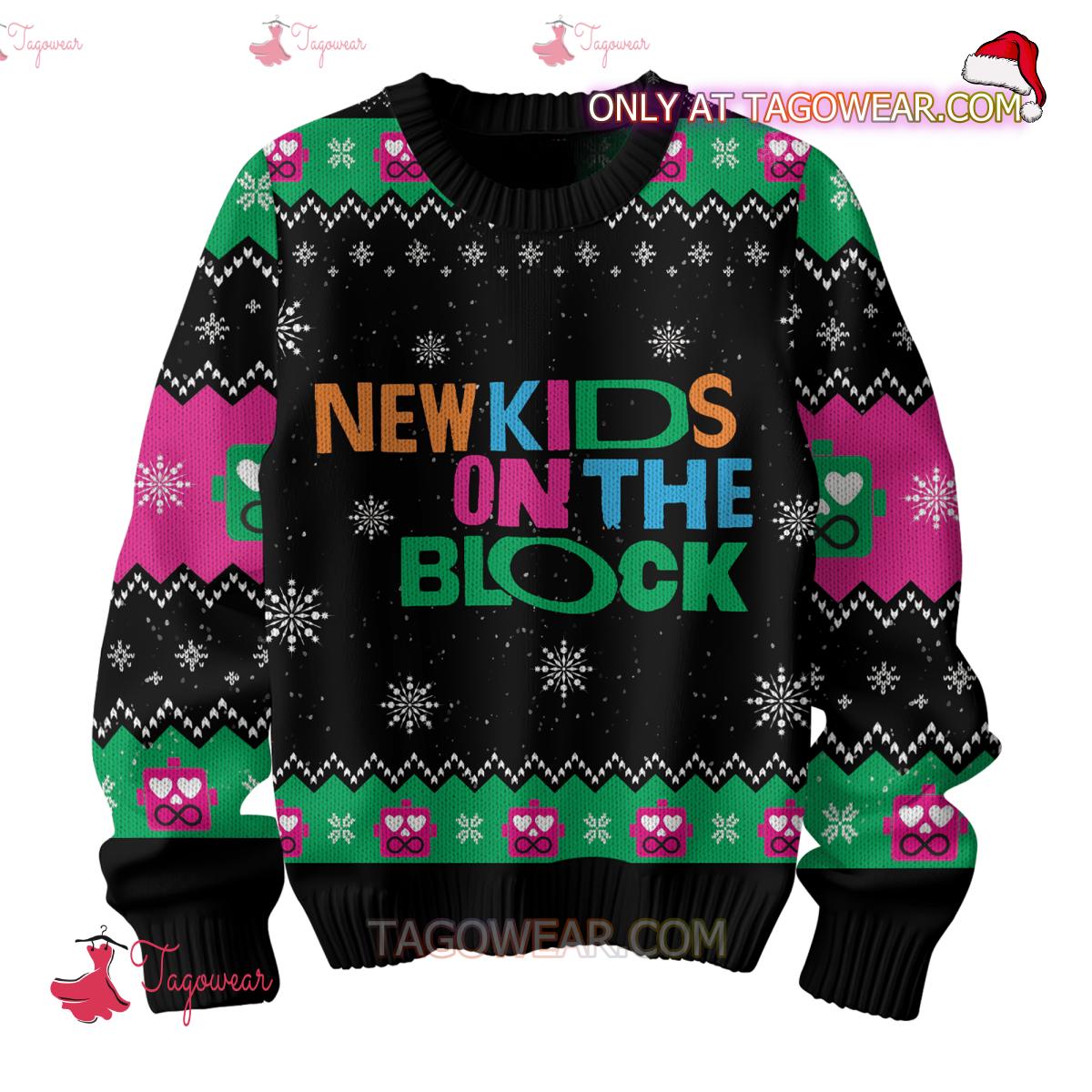 New Kids On The Block An Awesome Blockhead Personalized Ugly Christmas Sweater a