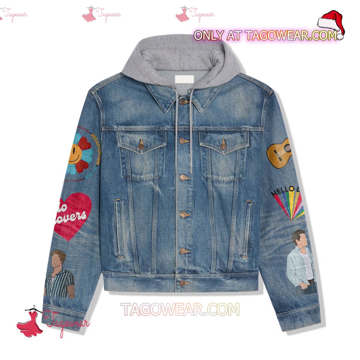 Niall Horan Live On Tour 2024 Jean Hoodie Jacket a