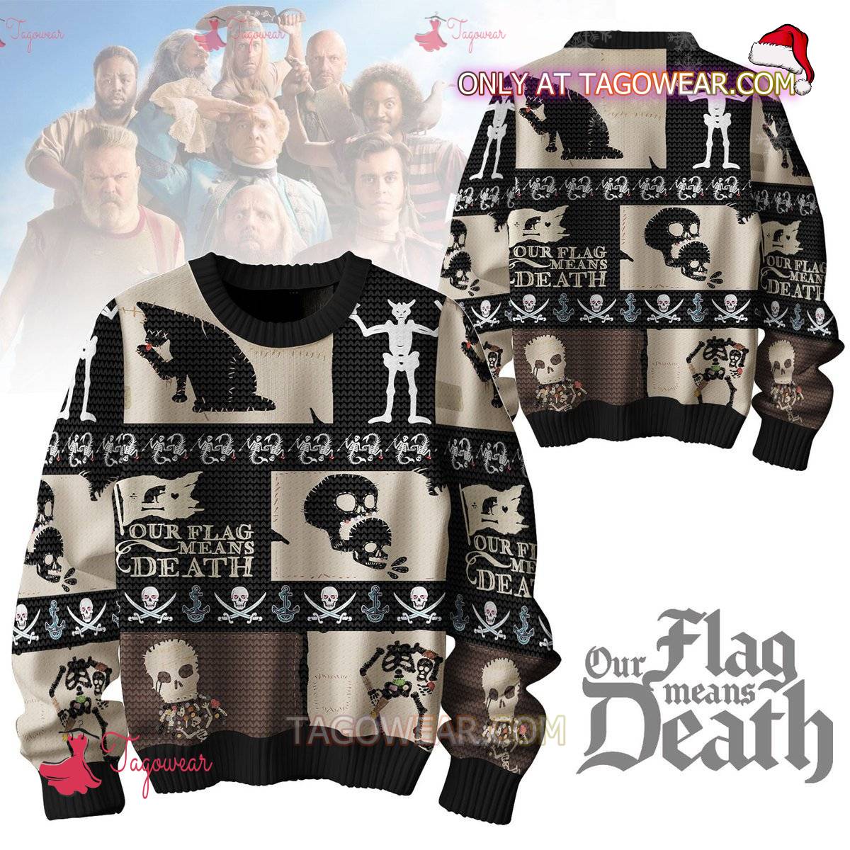 Our Flag Means Death Skull Christmas Sweater