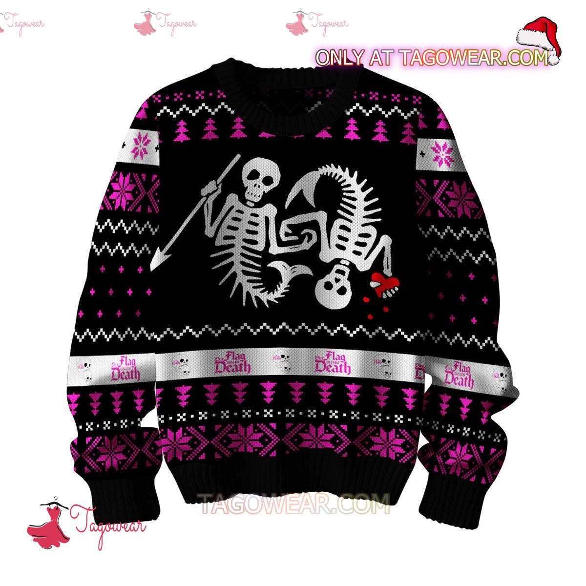 Our Flag Means Death Skull Ugly Christmas Sweater a