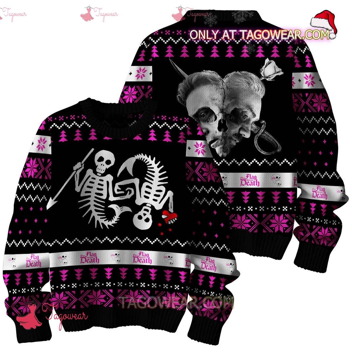 Our Flag Means Death Skull Ugly Christmas Sweater