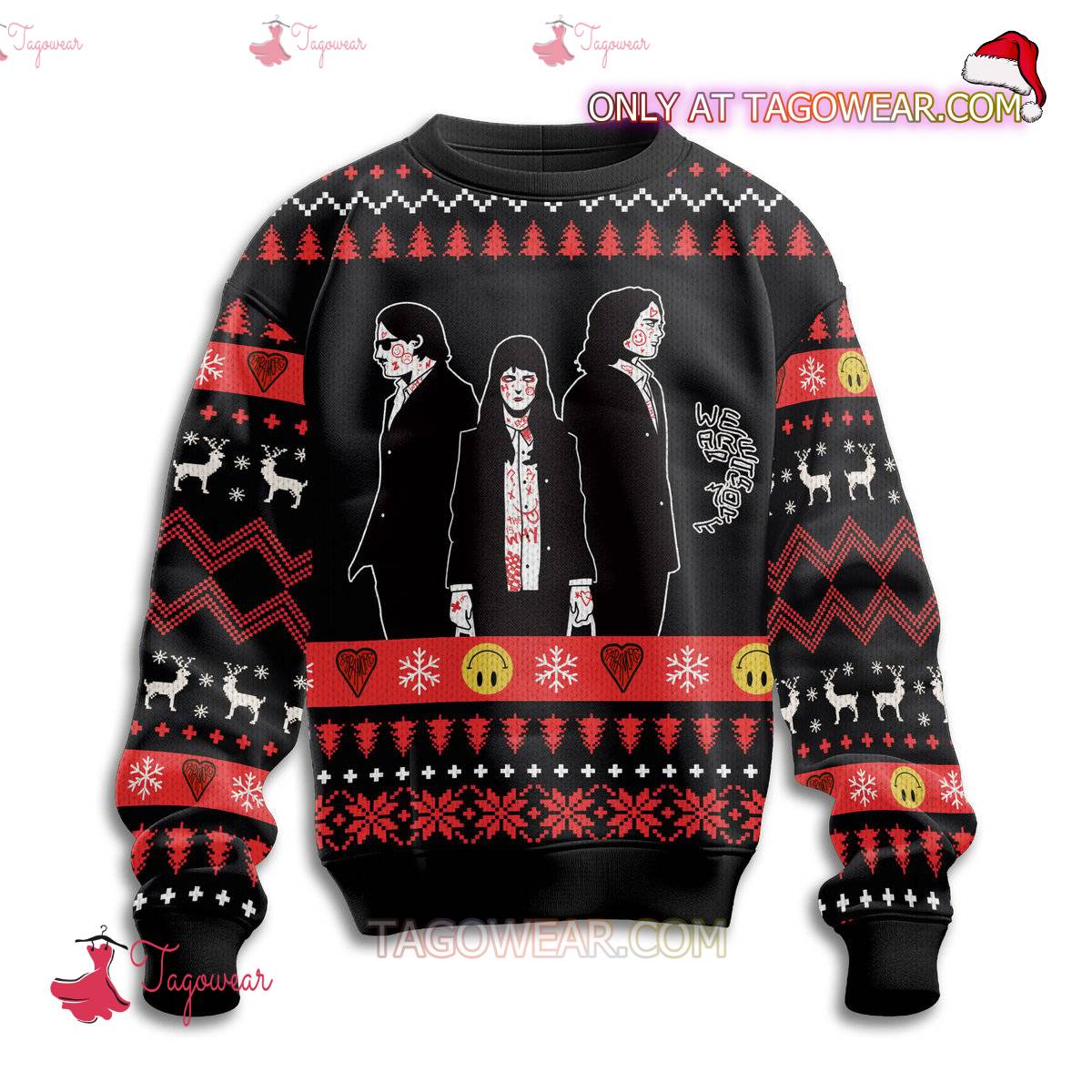 Paramore Big Man Little Dignity Ugly Christmas Sweater a