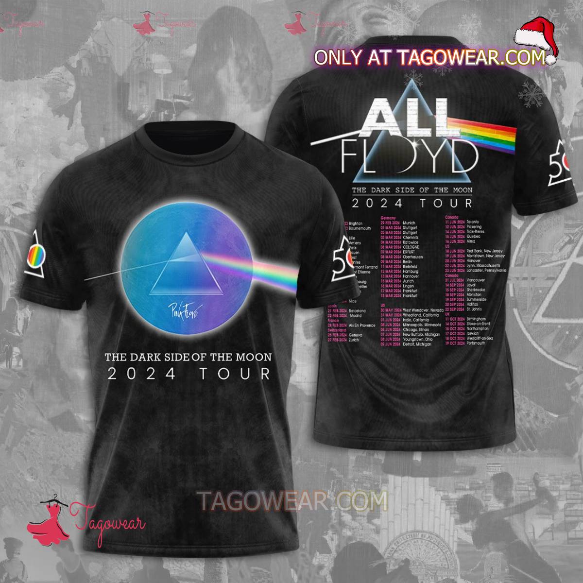 Pink Floyd All Floyd The Dark Side Of The Moon 2024 Tour T-shirt, Hoodie